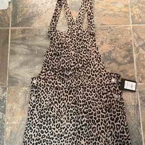 Leopard overall dress